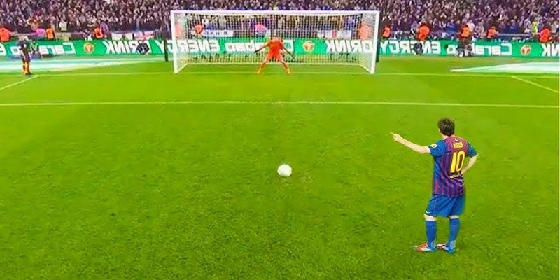 Chấm 11 mét là nơi thực hiện Penalty trong trận bóng
